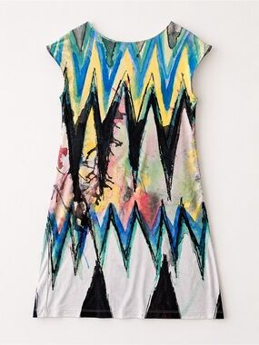 Reversible Colorful Shift Dress • Resortwear • Large • Nally & Millie
